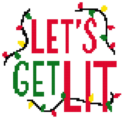 Lets Get Lit Pillow 80x80