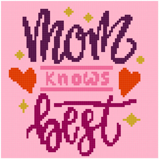 Mom Knows Best Pillow 80x80