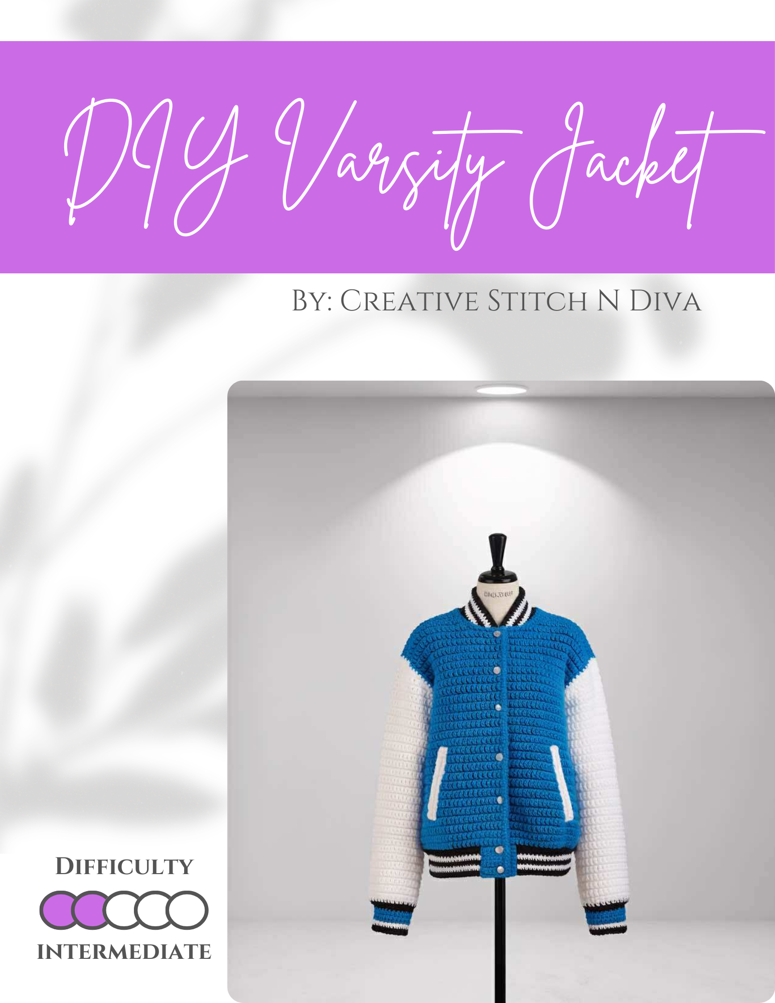 DIY Varsity Jacket PLAIN – Creative Stitch N Diva