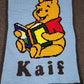 Winnie The Pooh Reading 120x120 PERSONALIZE
