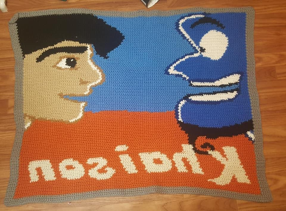 Aladdin and Genie 120x120 PERSONALIZED