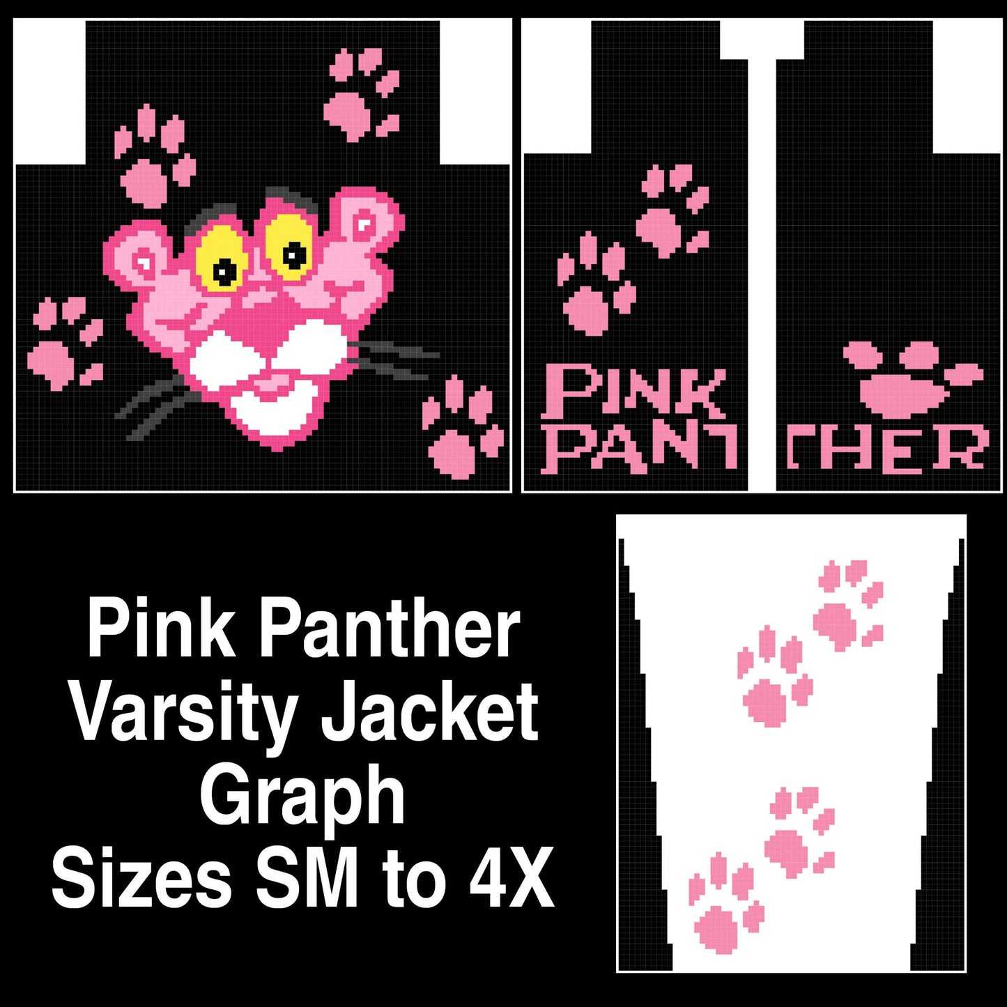 Pink Panther Varsity/Cardigan Graph