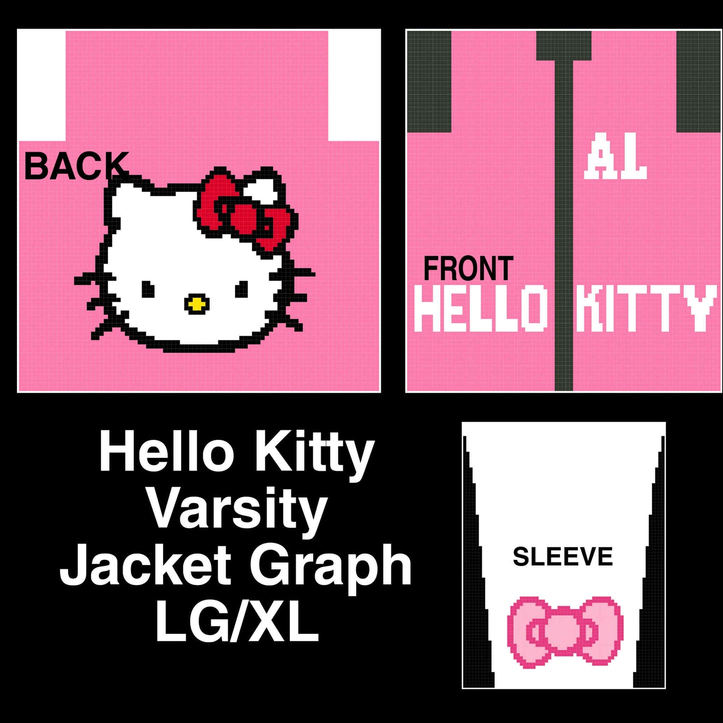 Hello Kitty Varsity/Cardigan Graph