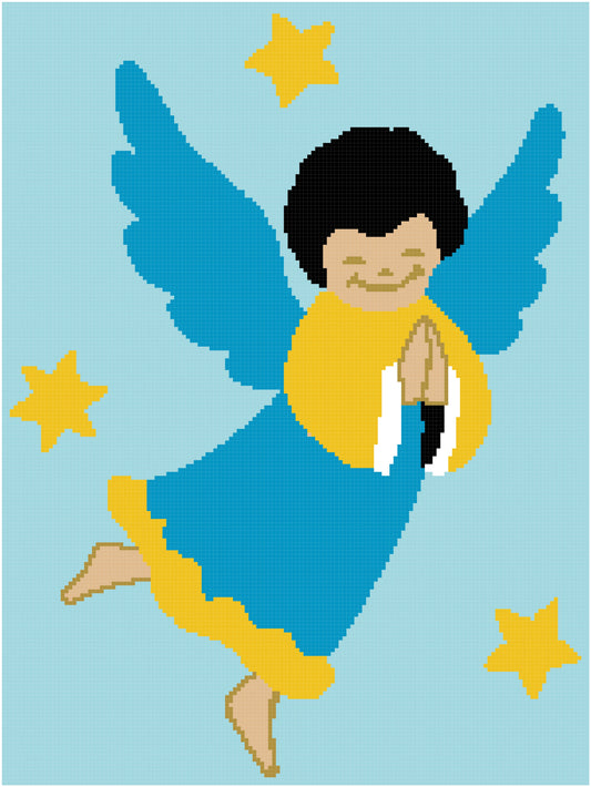 Angel and Stars 150x200