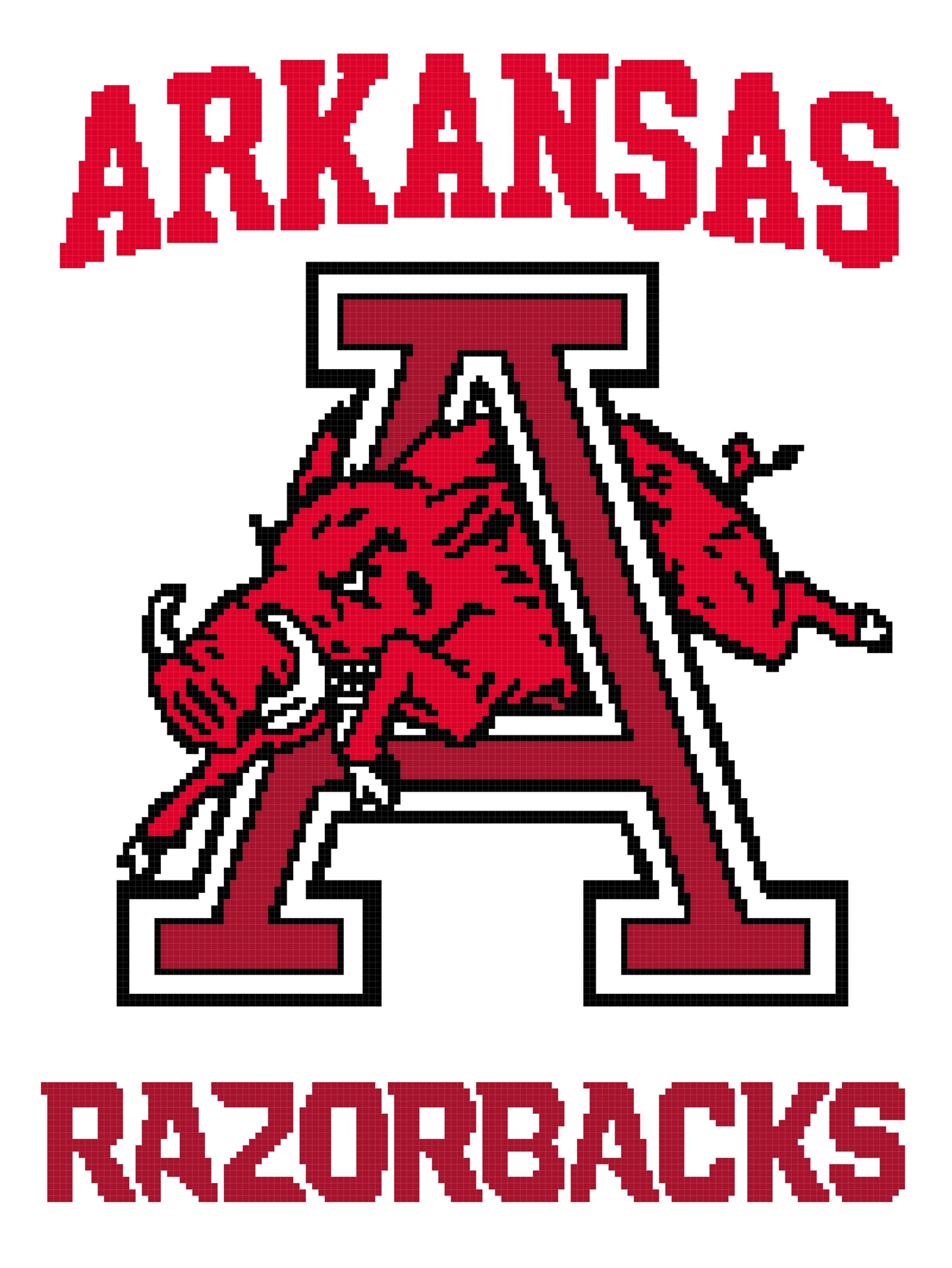 Arkansas Razorback 150x200 Plain