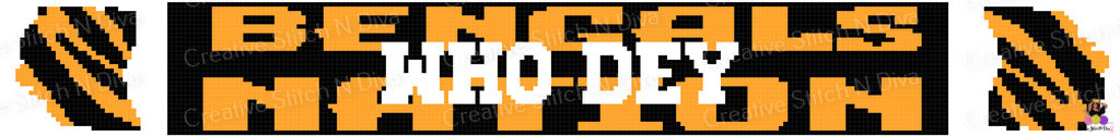 Bengals Nation Scarf 2025 250x30