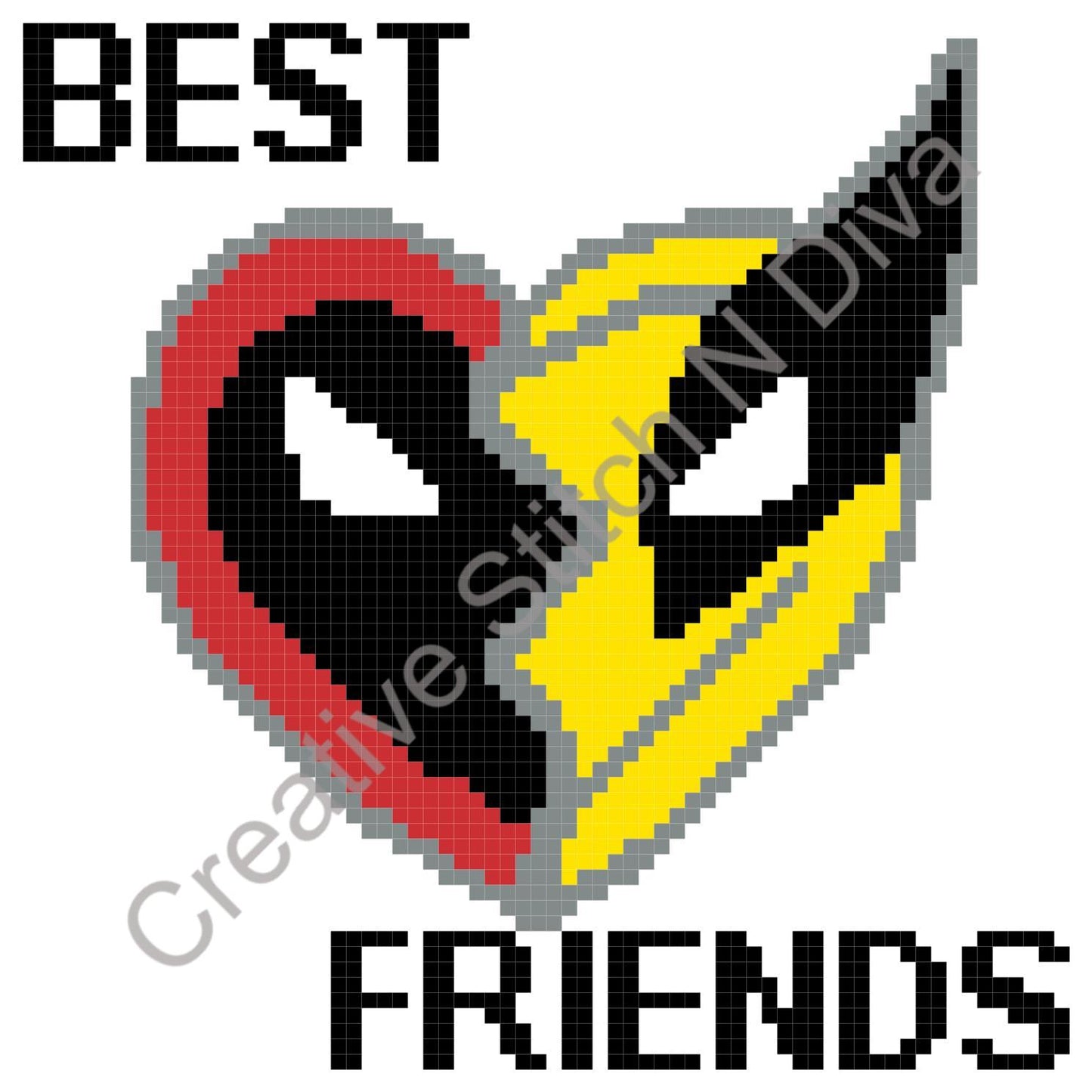 Best Friends Deadpool and Wolverine Pillow 70x70