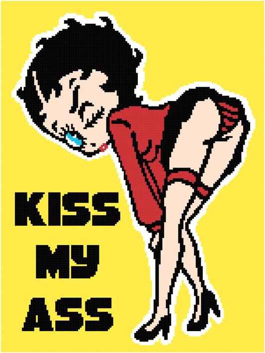 Betty Kiss My Ass 150x200