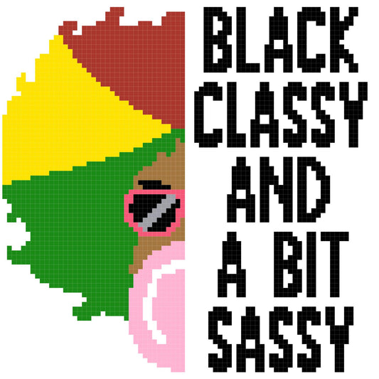 Black Classy and Sassy Pillow 80x80