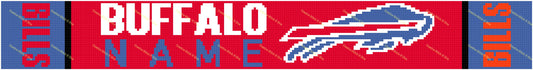 Buffalo Bills with Name Scarf 250x30