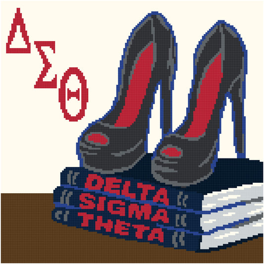 Delta Shoes On Books 150x200 PLAIN