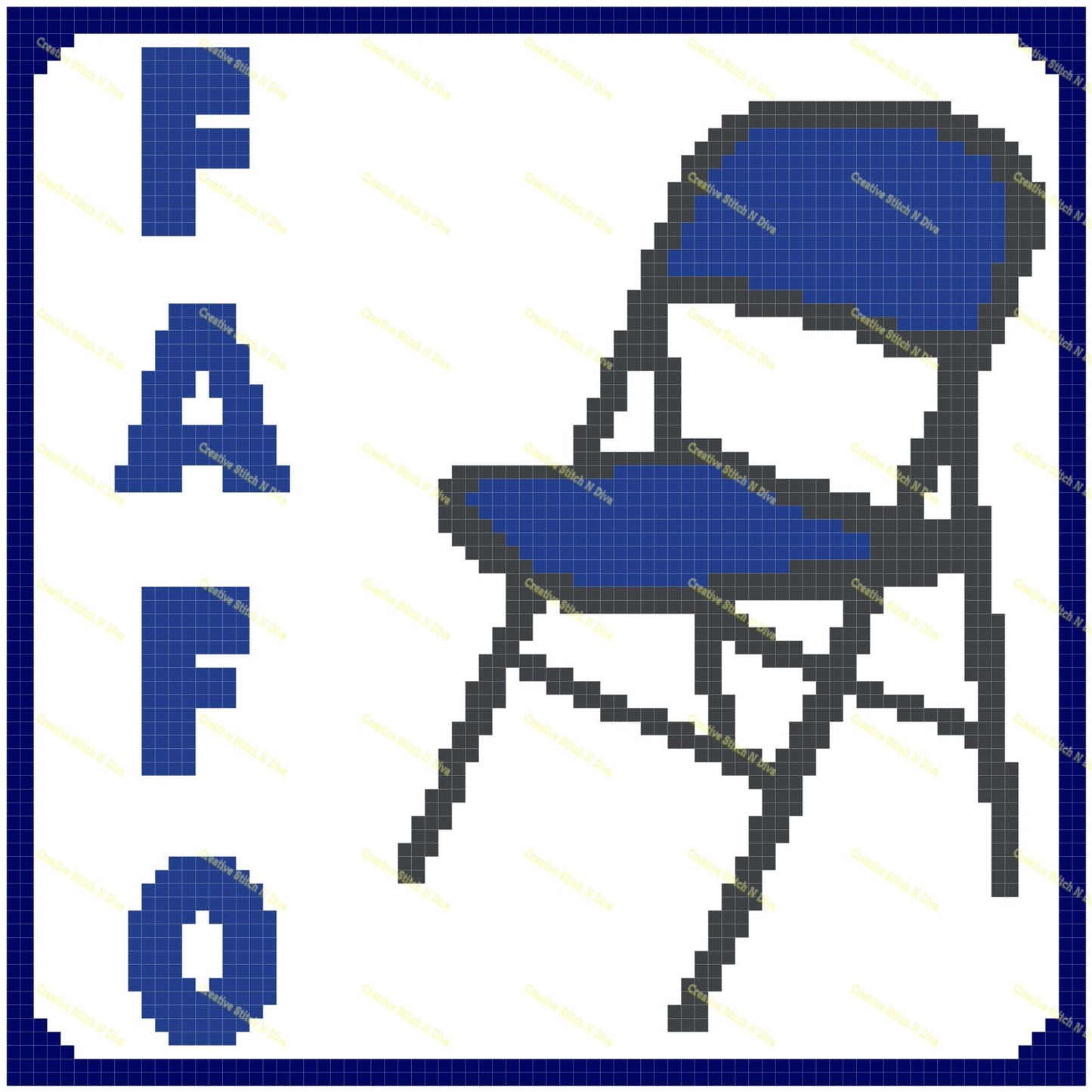 FAFO Folding Chair Pillow 80x80