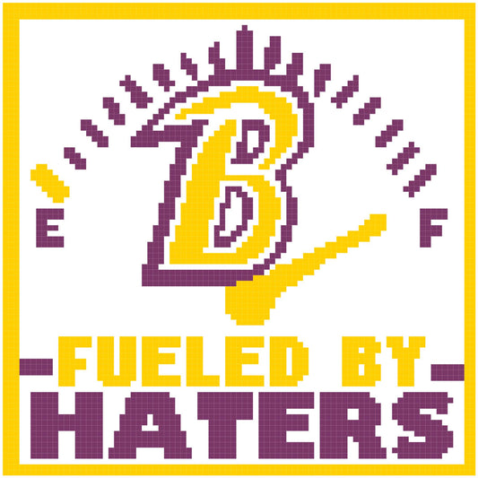 Baltimore Ravens Fueled by Haters Pillow 85x85