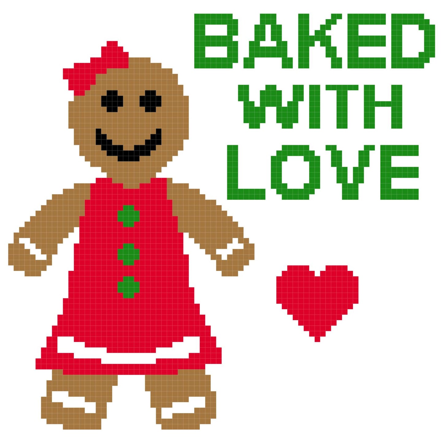 Gingerbread Baked with Love Pillow 80x80