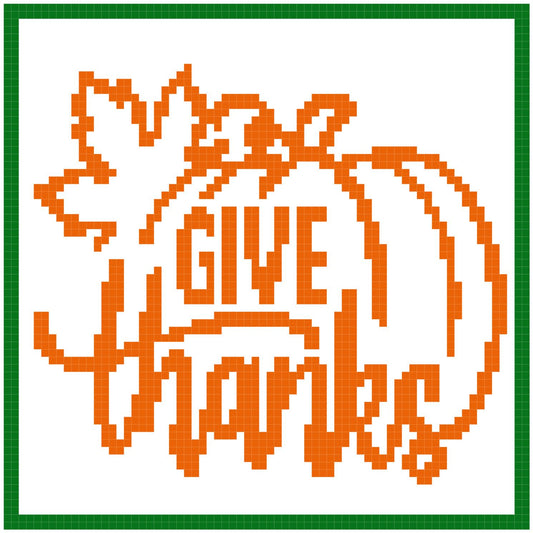 Give Thanks Pillow 70x70