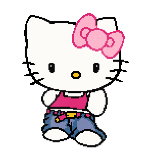 Hello Kitty Chillin 150x150 Plain