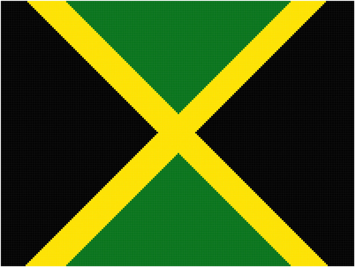 Jamaican Flag Plain  200x150