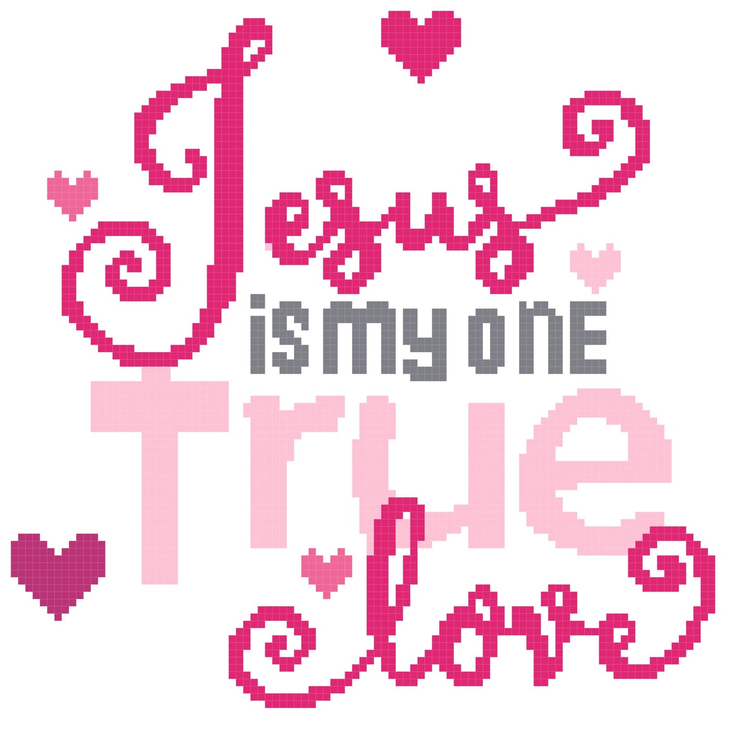 Jesus is My One True Love 100x100 PILLOW