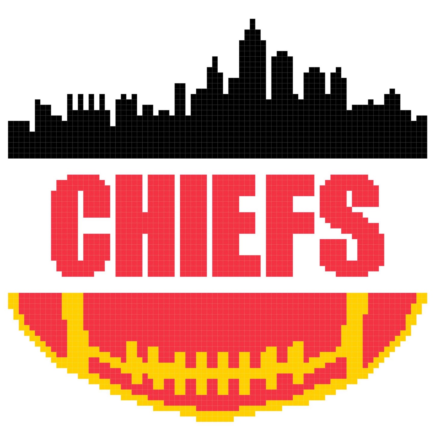 Kansas City Chiefs Skyline Pillow 100x80