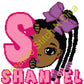 Little Beauty Peek A Boo with Braids 130x140 PERSONALIZED