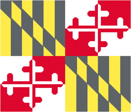 Maryland State Flag Plain  175x150