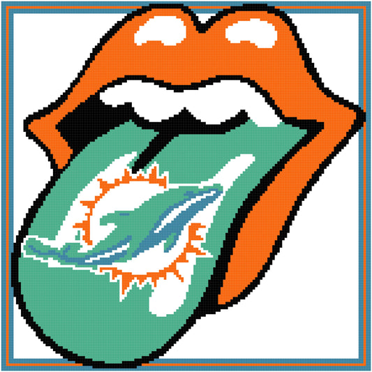 Miami Dolphins Tongue Out 150x150