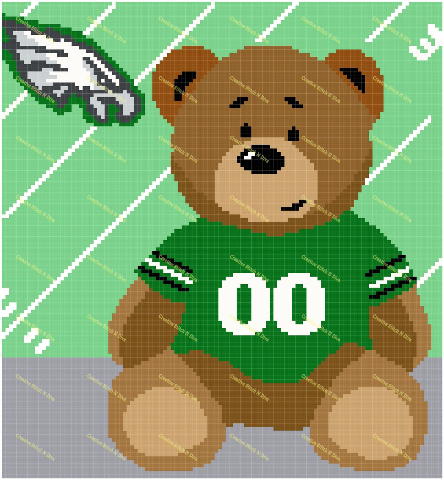 Philadelphia Eagles Baby Bear 120x130