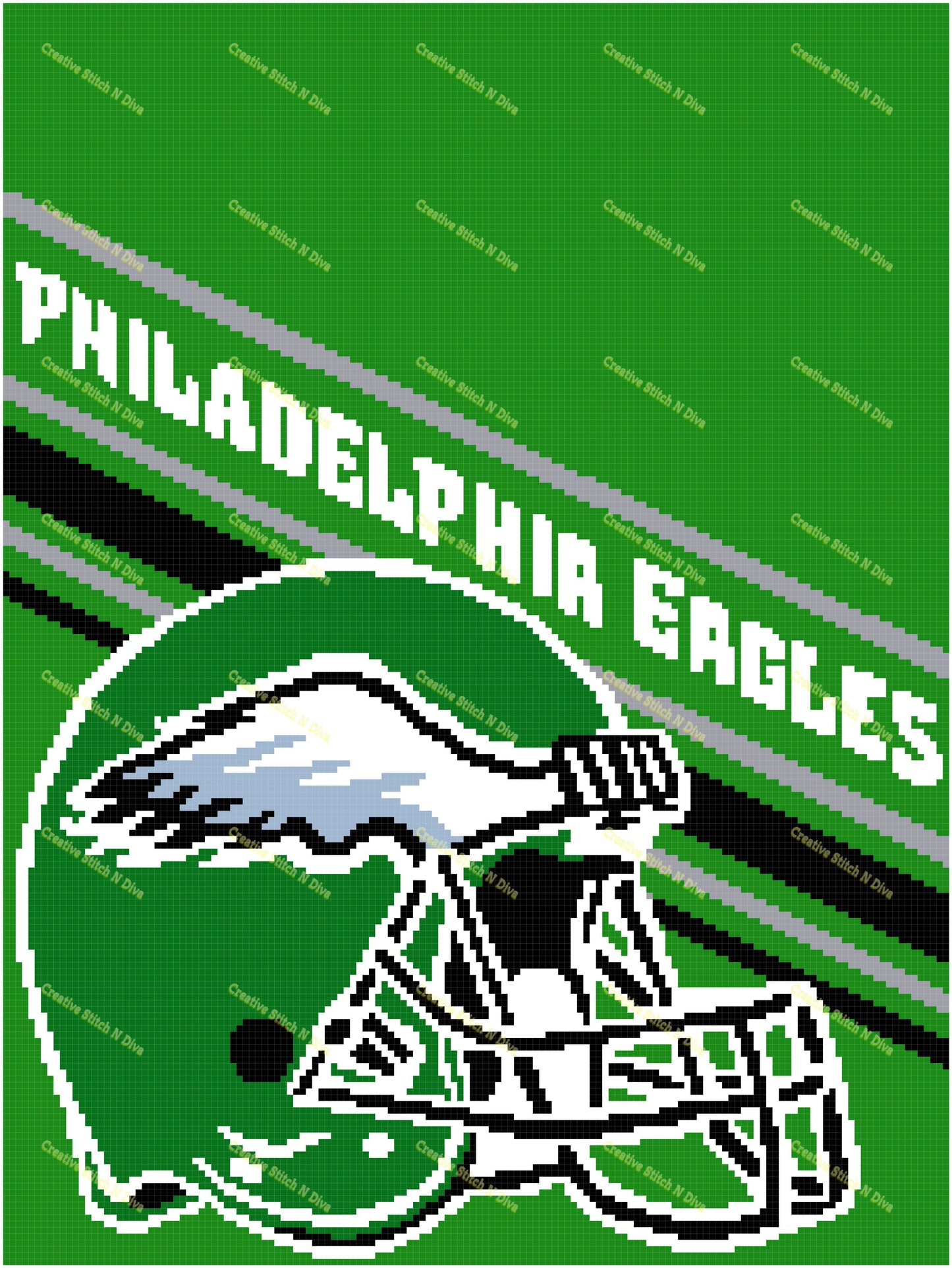 Philly Eagles Helmet 150x200 PLAIN