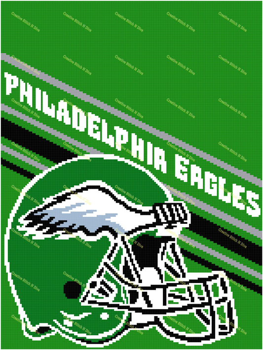 Philly Eagles Helmet 150x200 PERSONALIZE