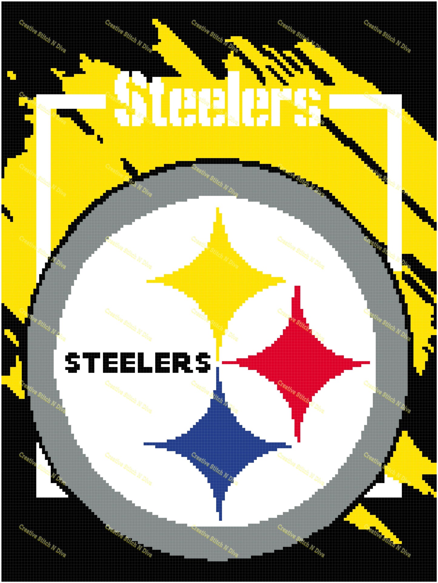 Pittsburgh Steelers Splash 150x200