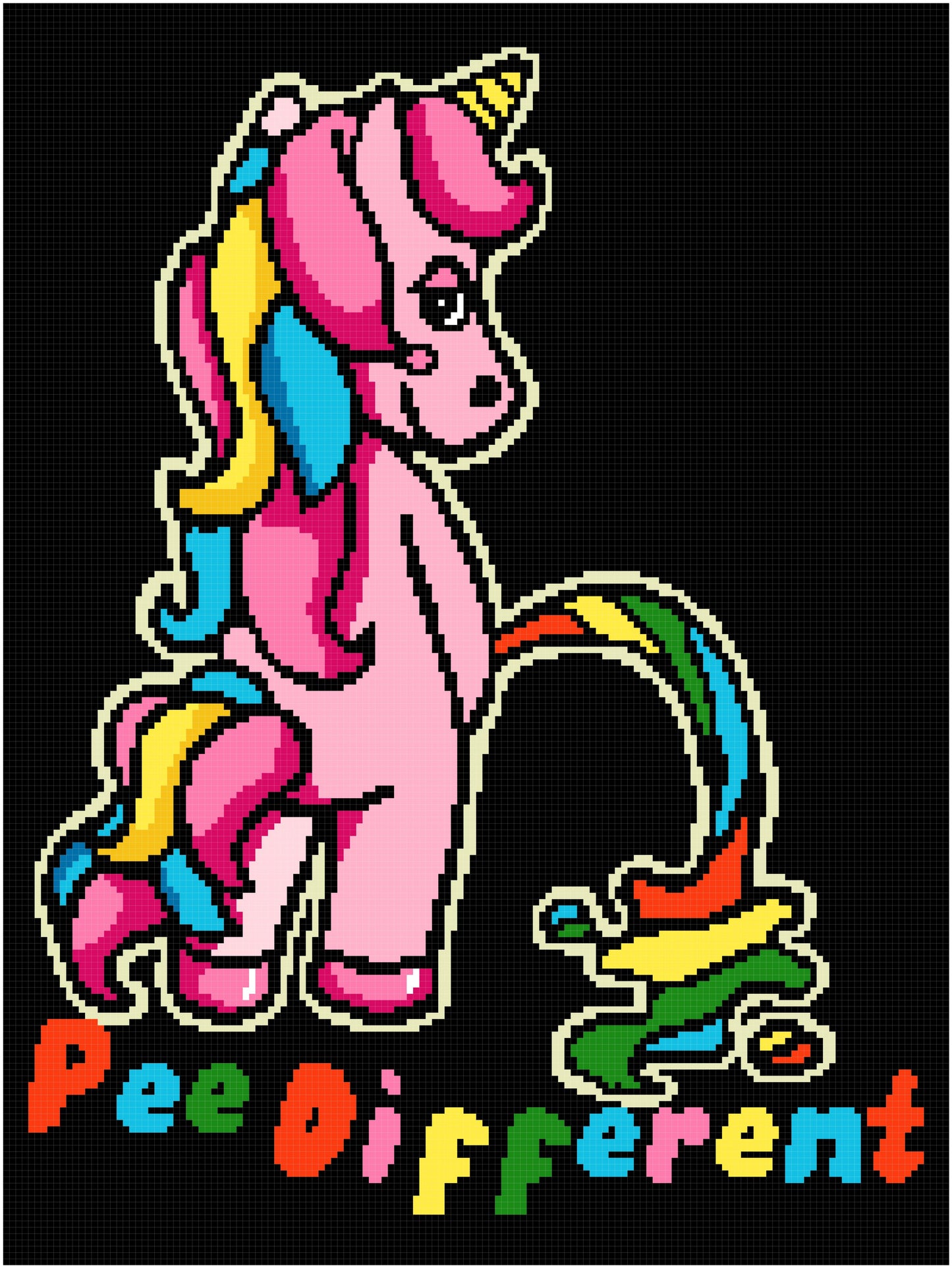 Pride Unicorn Pee Different 150x200