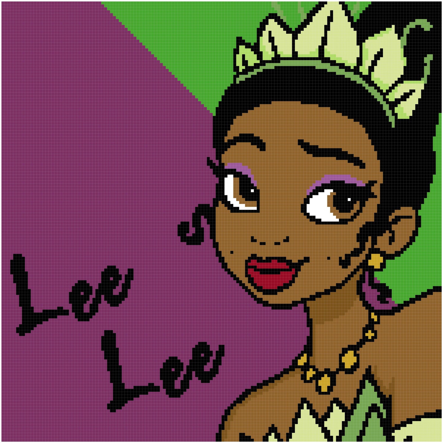 Princess Tiana Portrait 150x150 PERSONALIZED