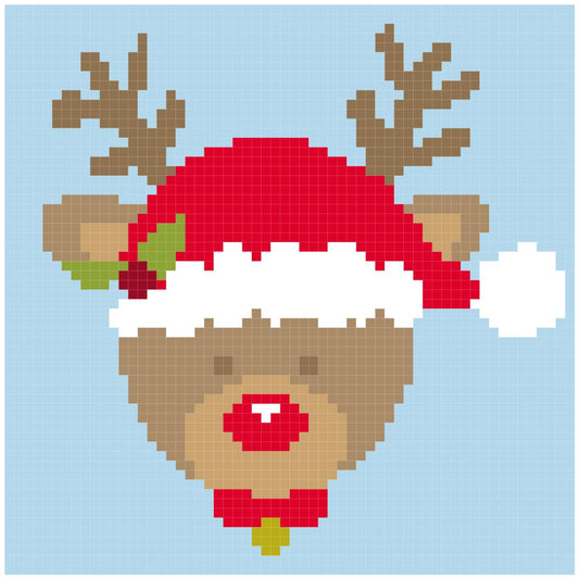 Reindeer Santa Pillow 60x60