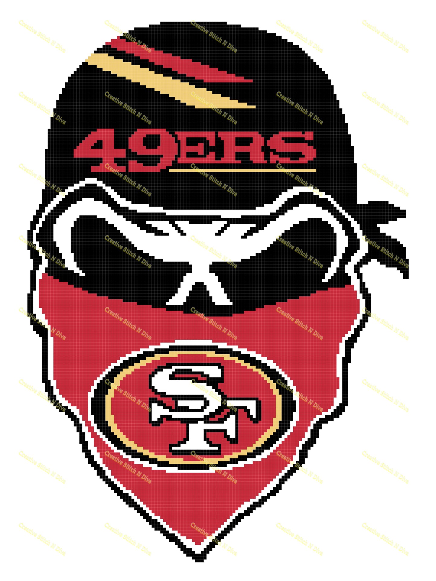 San Francisco 49ers Skull 150x200