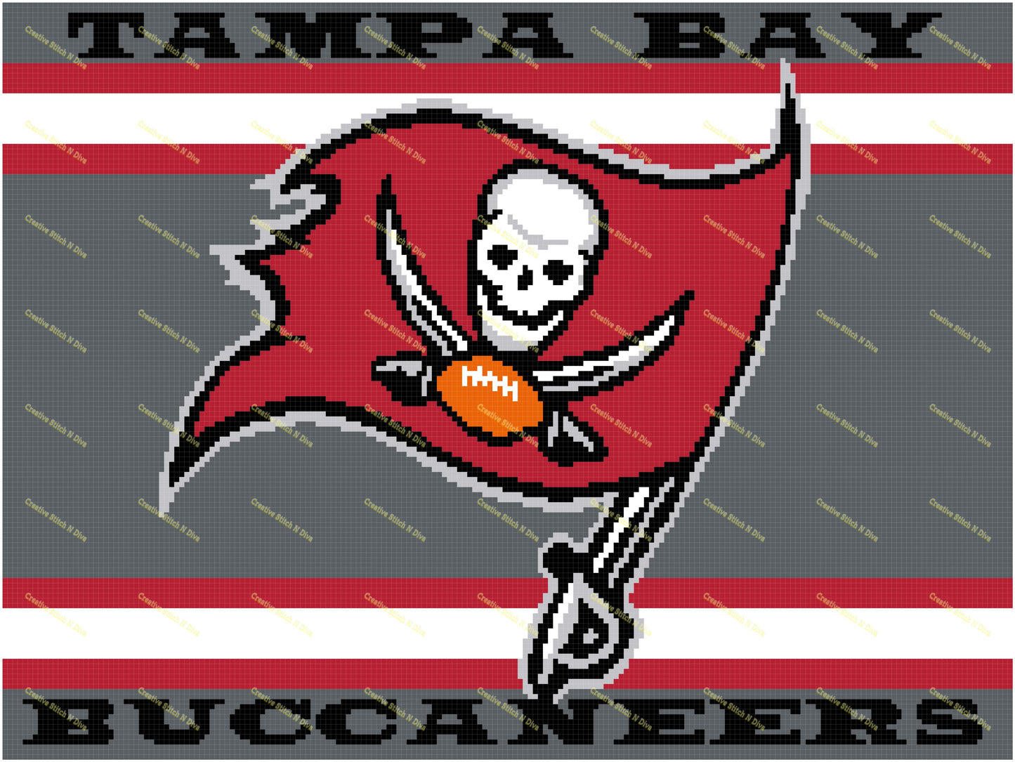 Tampa Bay Buccaneers Flag 200x150 PLAIN