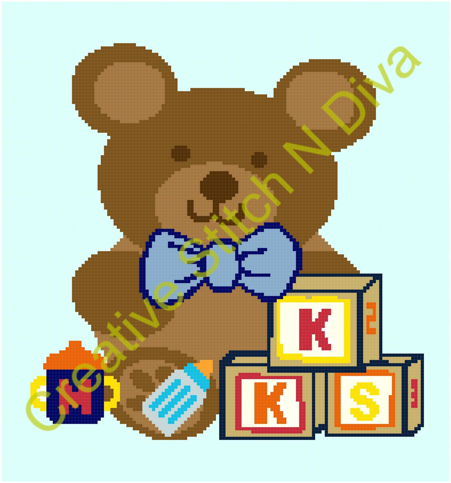 Teddy Bear and Toys 140x150 PLAIN