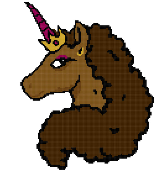 Afro Unicorn 130x140