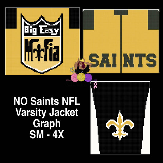 NO Orleans Varsity/Cardigan Graph