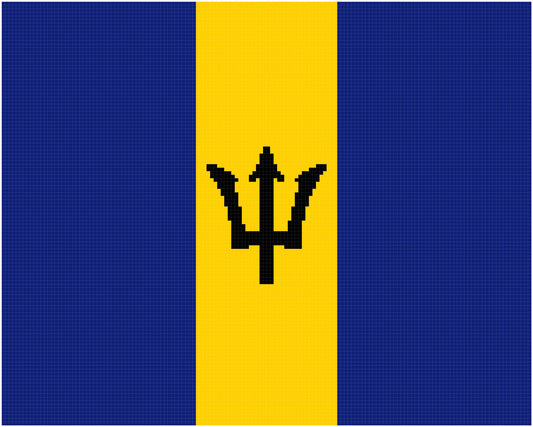 Barbados Flag Plain  200x150