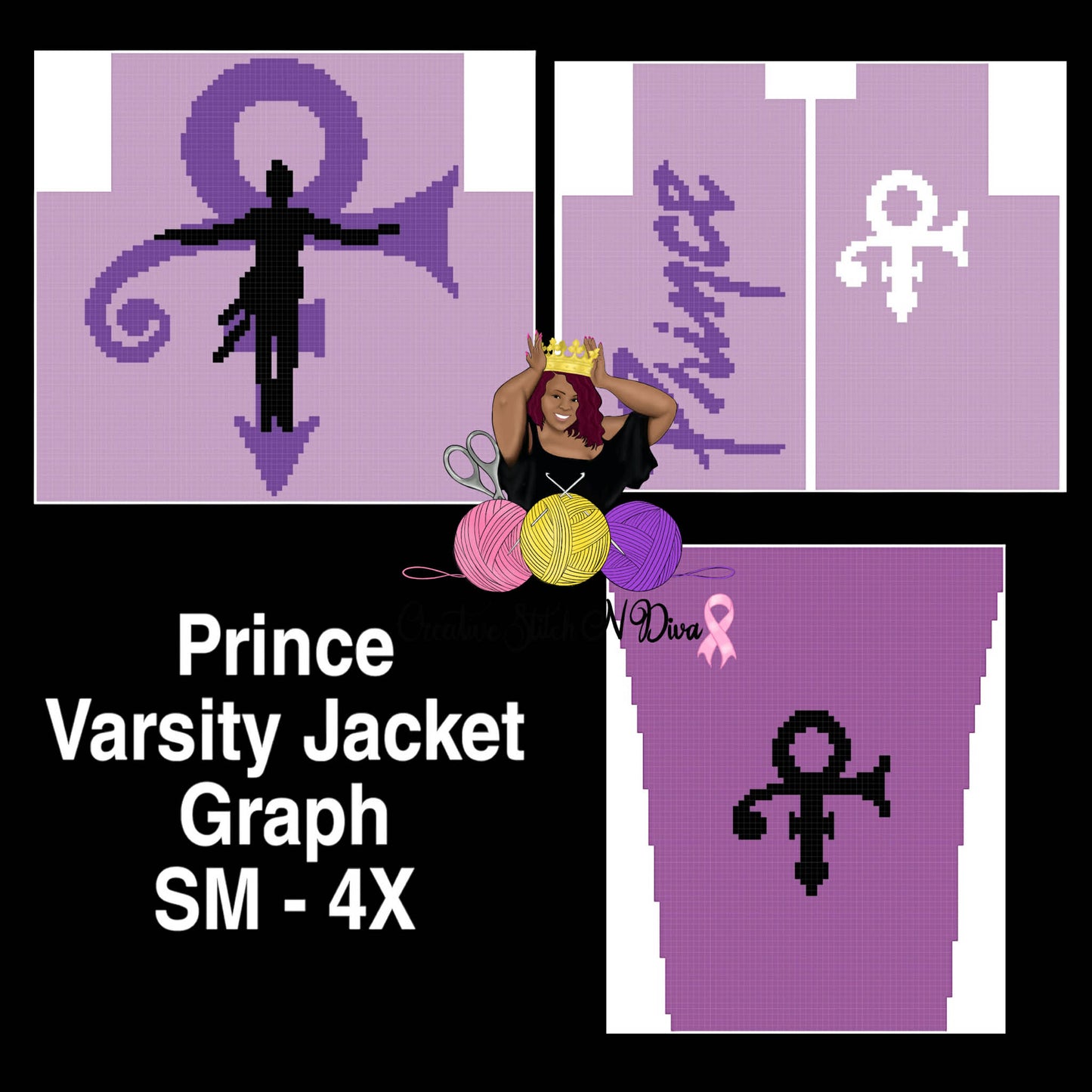 Prince Varsity Jacket Graph ONLY