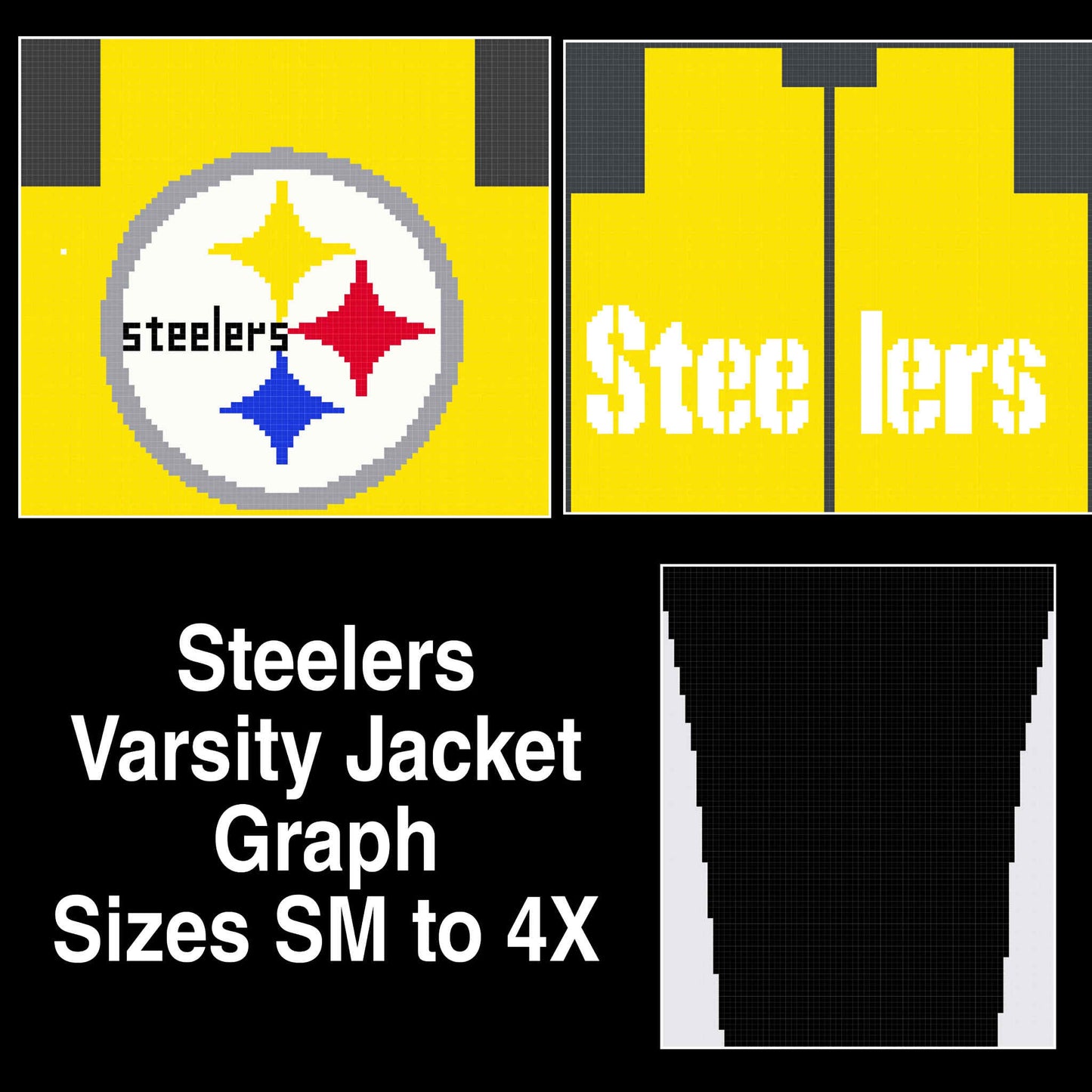 Pittsburgh Steelers Varsity/Cardigan Graph