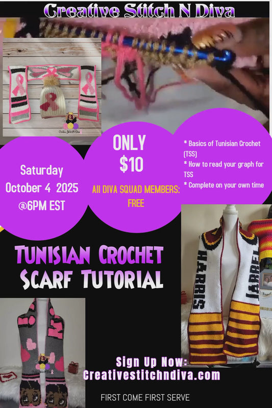 Tunisian Scarf Tutorial