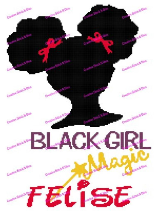 Black Girl Magic 150x200 PERSONALIZED