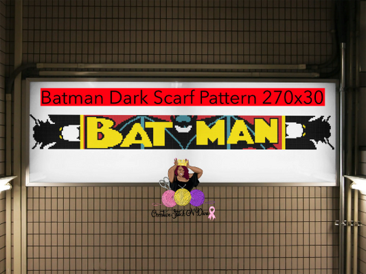 Batman Dark Scarf 270x30 ADULT