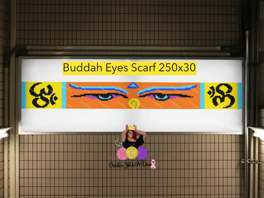 Buddah Eyes Scarf 250x30