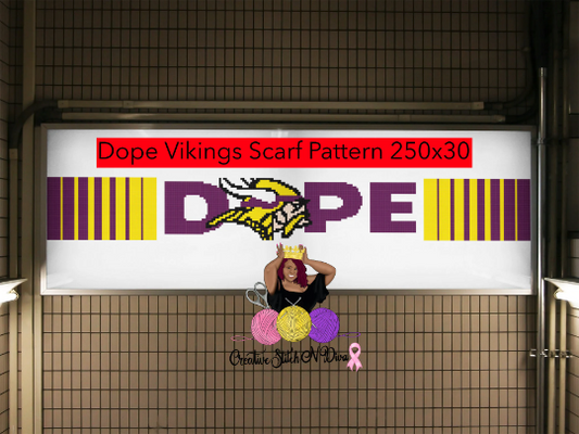 Dope Vikings Scarf 250x30