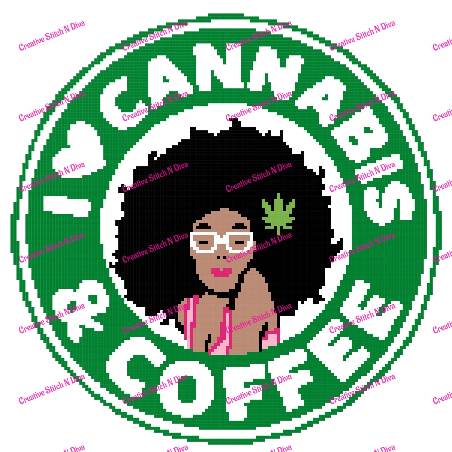 I love Cannabis and Coffee Black Girl 150x150