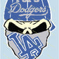 LA Dodgers Skull 150x200 with name