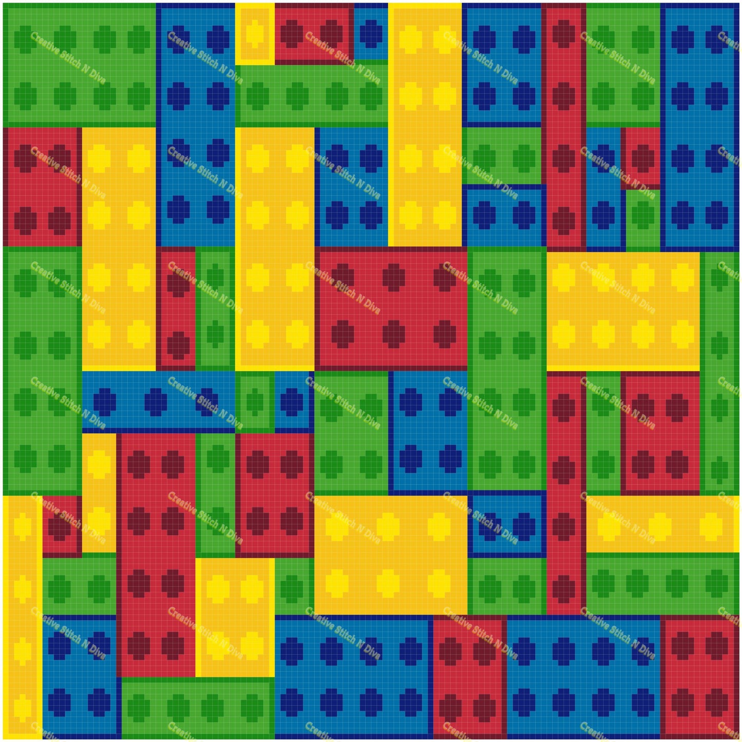 Lego Blocks Plain 130x130