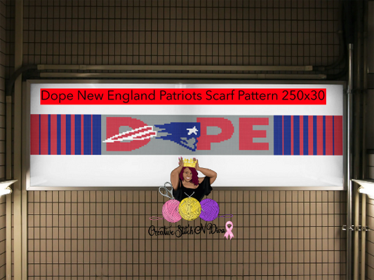 NE Patriots Scarf 250x30